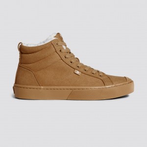 Cariuma High Top Suede Vegan OCA HIGH Heren All Camel | NEFA57643