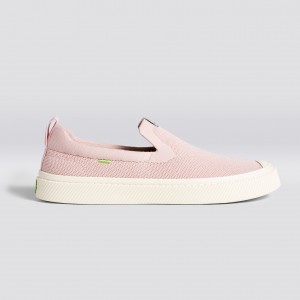 Cariuma Low Top Bamboo Weave Knit Vegan IBI Slip-On Heren Roze Rood | QNEX96801