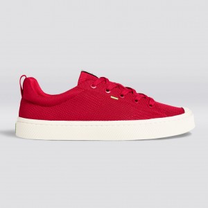 Cariuma Low Top Bamboo Weave Knit Vegan IBI Heren Rood | QLON72940