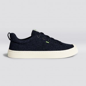 Cariuma Low Top Bamboo Weave Knit Vegan IBI Dames Donkerblauw | PARD17059