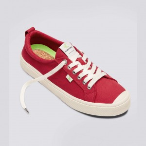 Cariuma Low Top Canvas Veganistische OCA LOW Heren Rood | NHSR30869