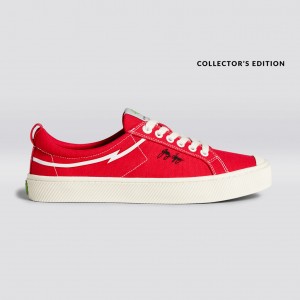 Cariuma Low Top Canvas Veganistische OCA LOW Dames Rood | WIKF53710