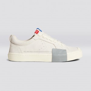 Cariuma Low Top Suede OCA LOW Heren Off-White Vintage | ZCBP61027