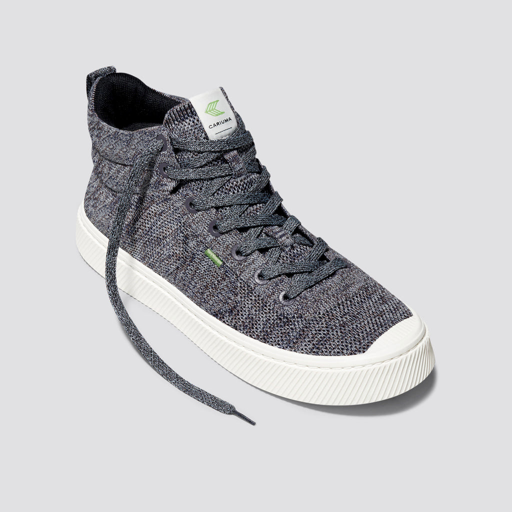 Cariuma High Top Bamboo Weave Knit Vegan IBI HIGH Dames Grijs | ATGC48269