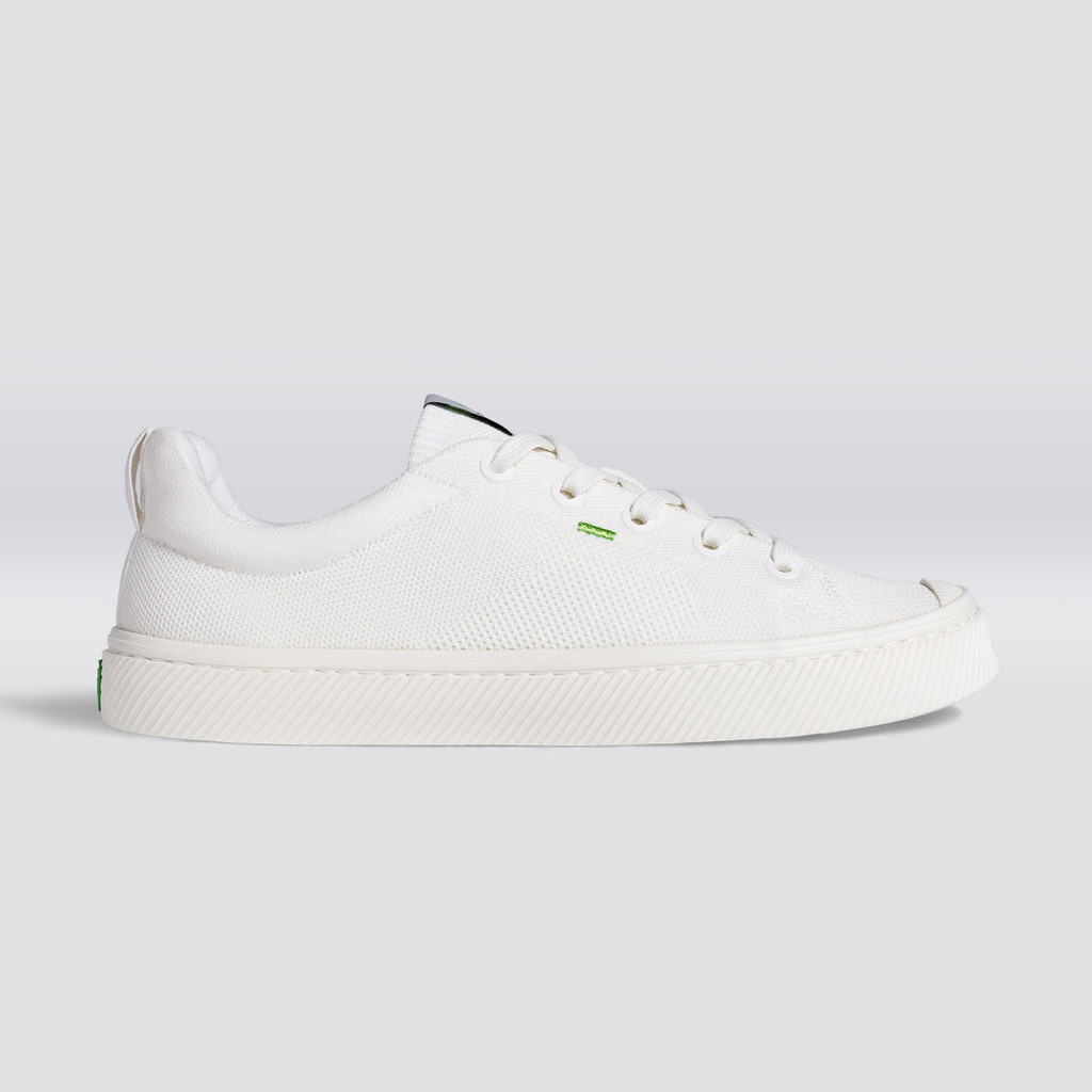 Cariuma Low Top Bamboo Weave Knit IBI Dames Off-White | SGBH42308