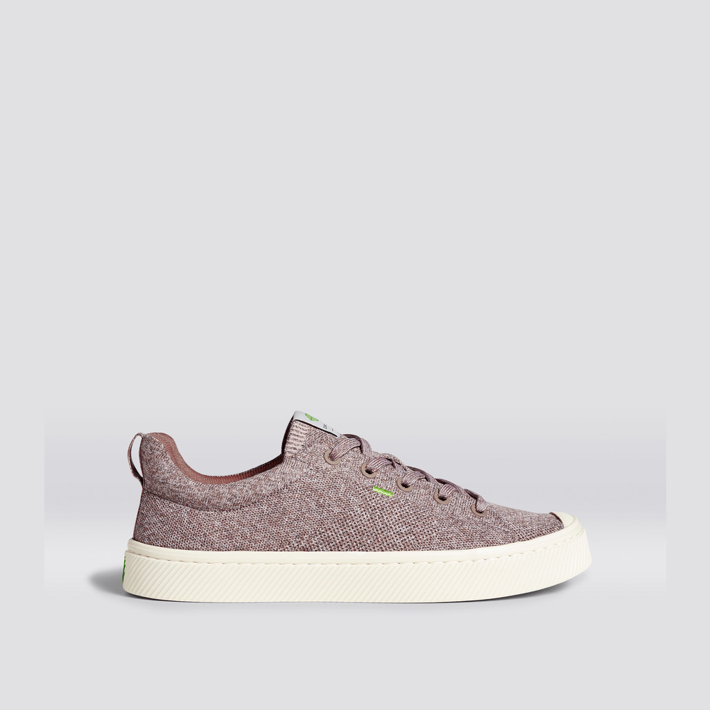 Cariuma Low Top Bamboo Weave Knit Vegan IBI Heren Stone Blush | SITB95143