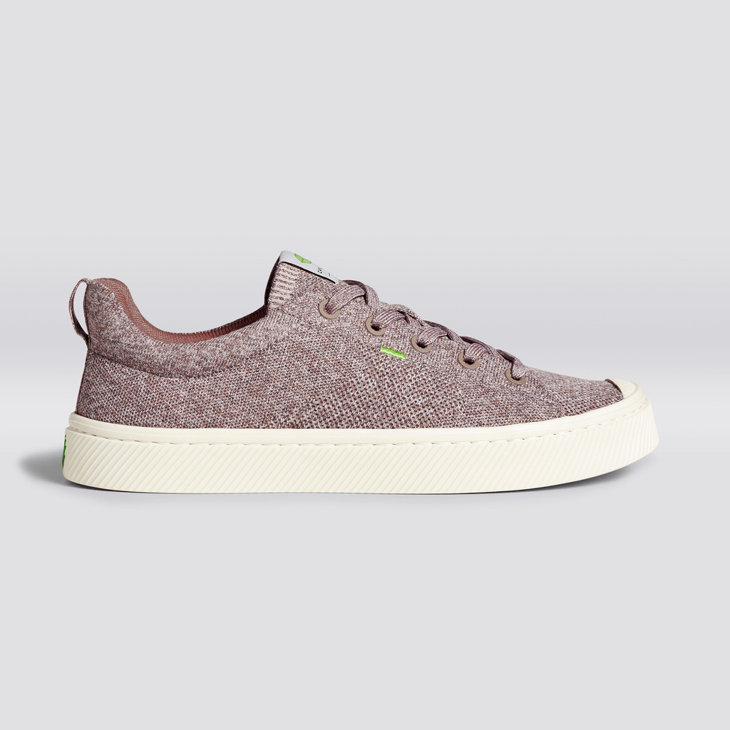 Cariuma Low Top Bamboo Weave Knit Vegan IBI Heren Stone Blush | SITB95143