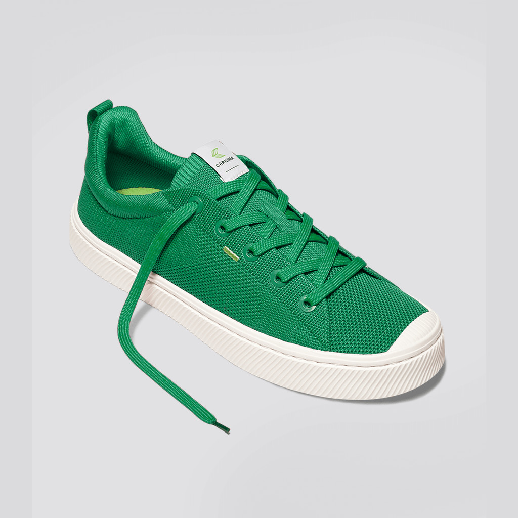 Cariuma Low Top Bamboo Weave Knit Vegan IBI Heren Groen | HUGS05813