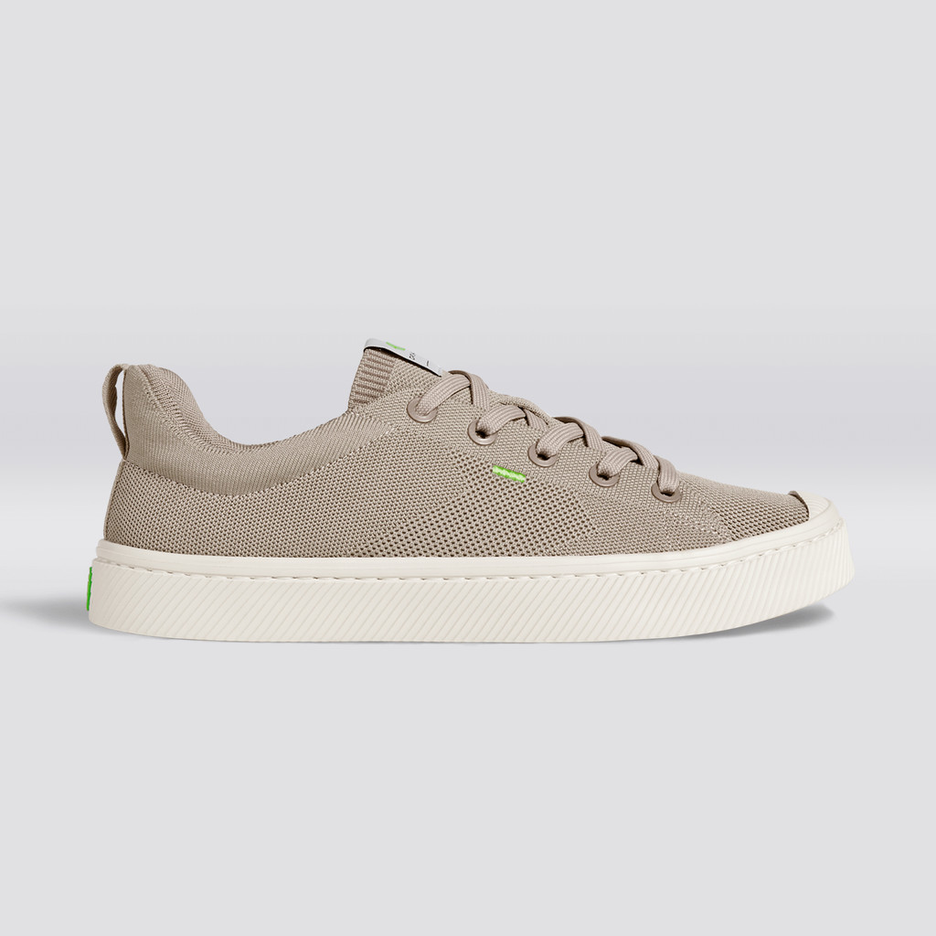 Cariuma Low Top Bamboo Weave Knit Vegan IBI Heren Beige | OMAW62950