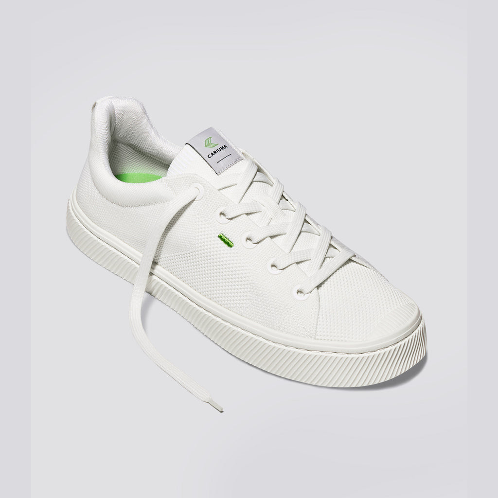 Cariuma Low Top Bamboo Weave Knit Vegan IBI Heren Off-White | ZIDJ35742