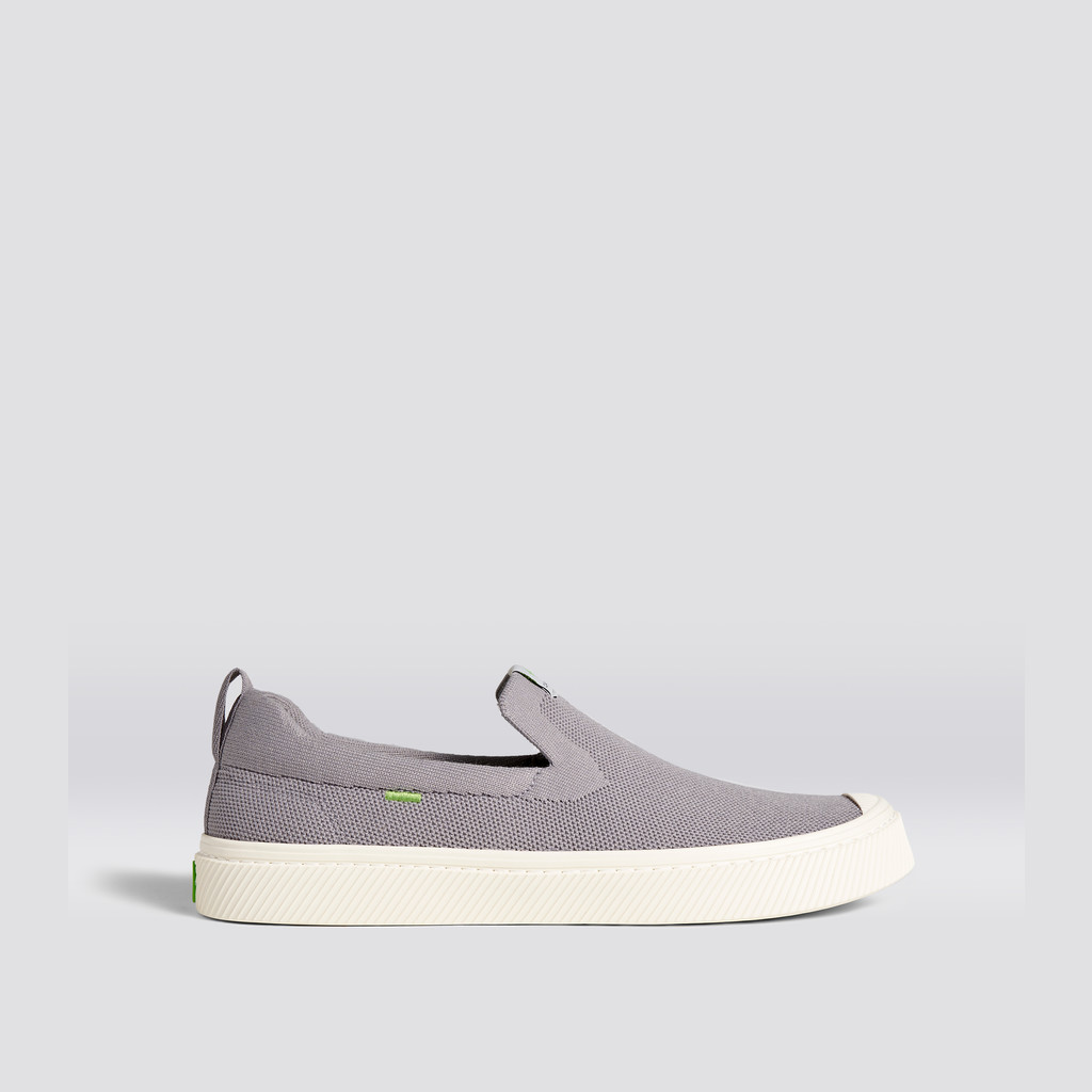 Cariuma Low Top Bamboo Weave Knit Vegan IBI Slip-On Heren Lichtgrijs | SMEJ28940