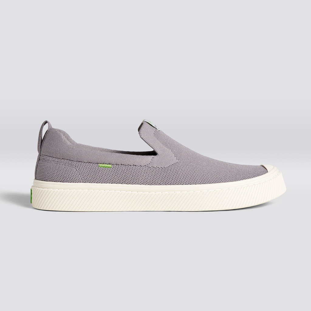 Cariuma Low Top Bamboo Weave Knit Vegan IBI Slip-On Heren Lichtgrijs | SMEJ28940