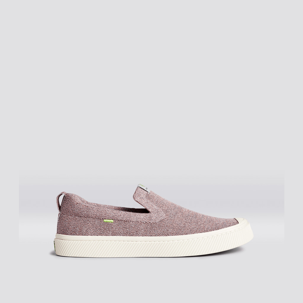 Cariuma Low Top Bamboo Weave Knit Vegan IBI Slip-On Heren Stone Blush | CURT96124