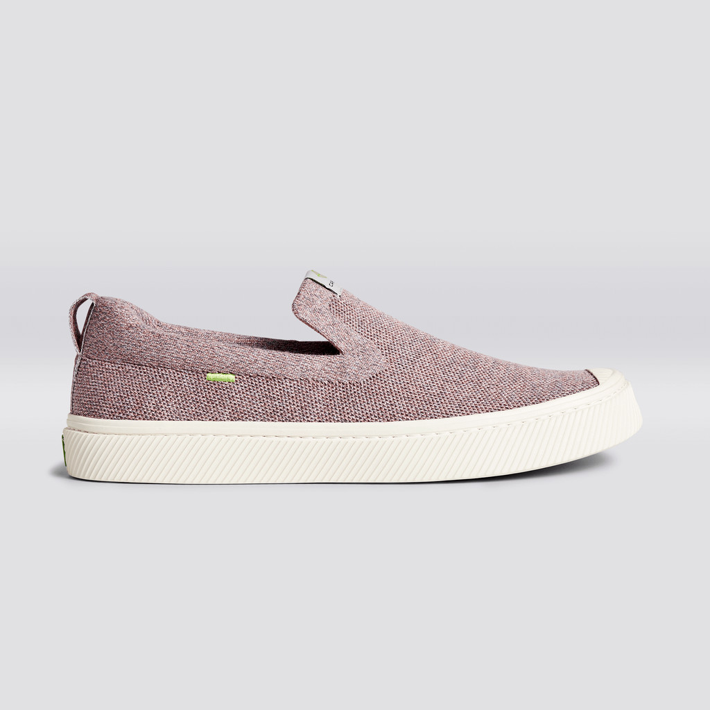 Cariuma Low Top Bamboo Weave Knit Vegan IBI Slip-On Heren Stone Blush | CURT96124