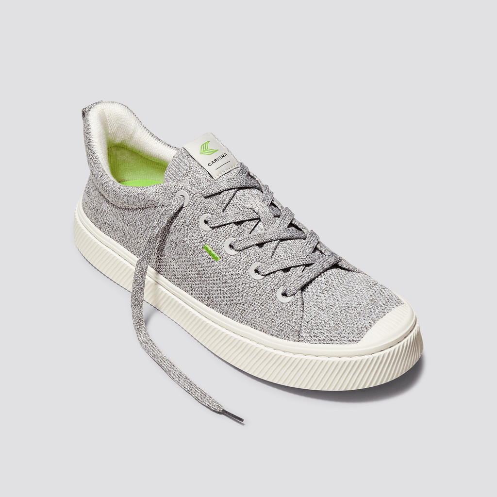 Cariuma Low Top Bamboo Weave Knit Vegan IBI Heren Lichtgrijs | RABG86975