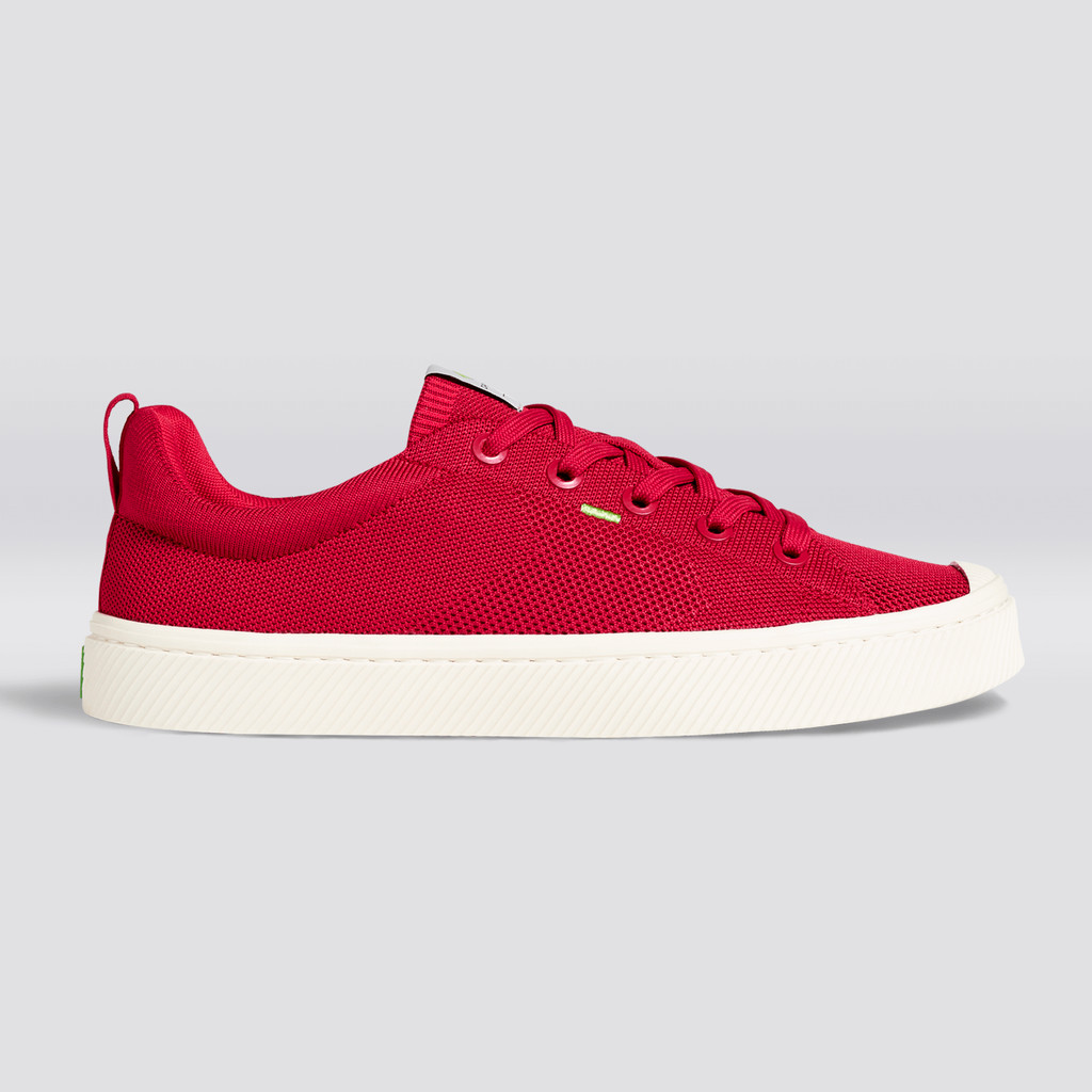 Cariuma Low Top Bamboo Weave Knit Vegan IBI Heren Rood | TFZU87426