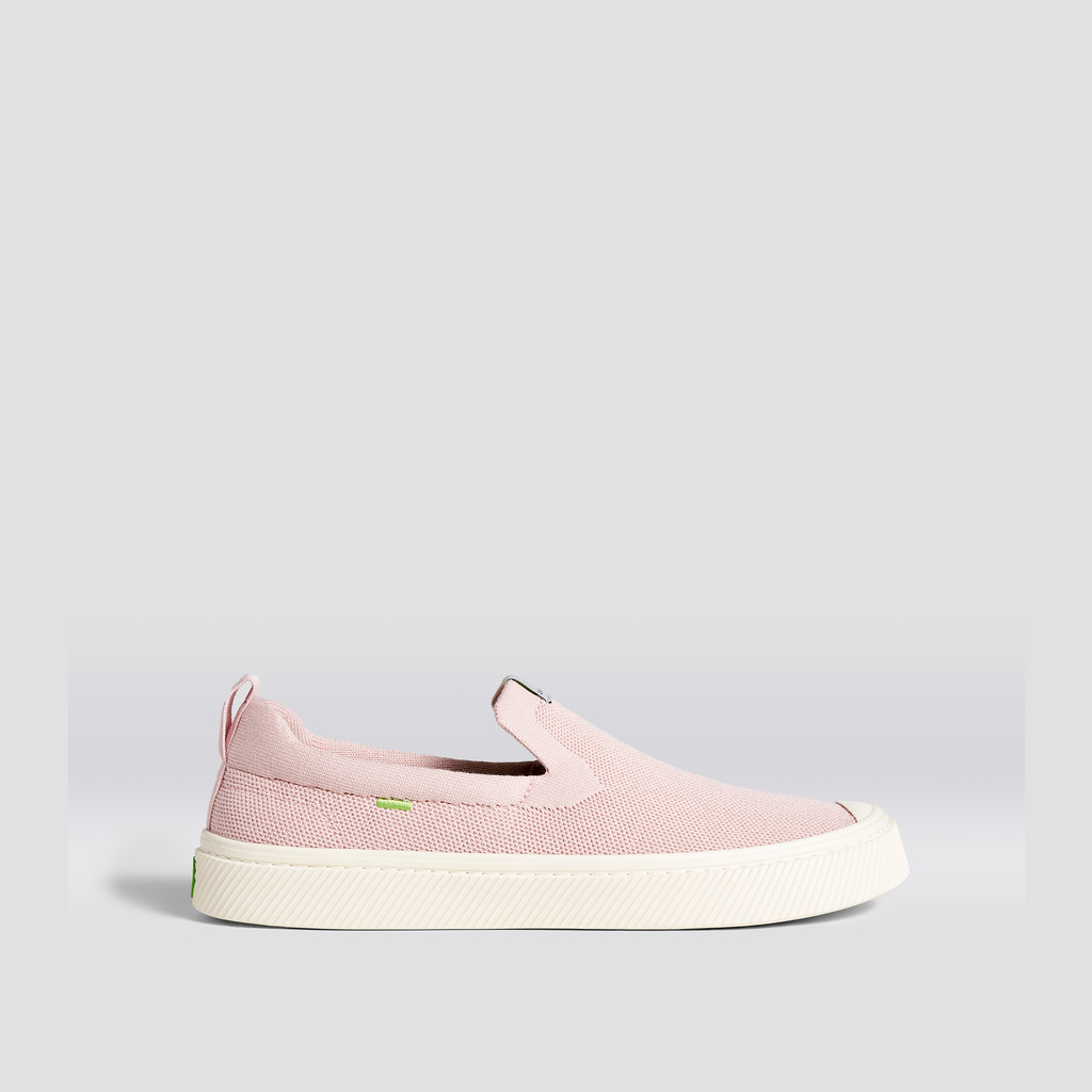 Cariuma Low Top Bamboo Weave Knit Vegan IBI Slip-On Dames Roze Rood | JFZK49873