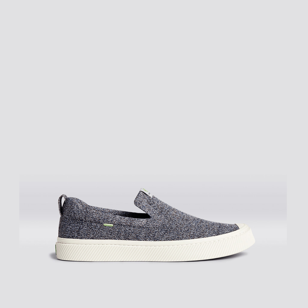 Cariuma Low Top Bamboo Weave Knit Vegan IBI Slip-On Dames Grijs | HKAQ57893