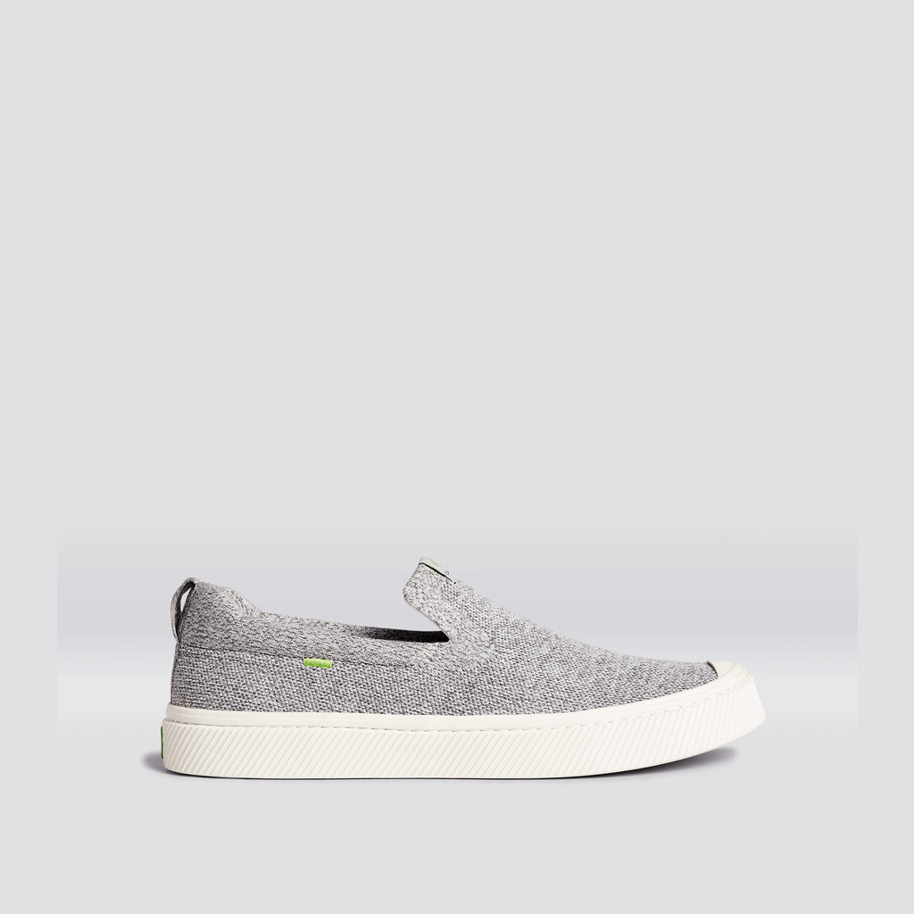 Cariuma Low Top Bamboo Weave Knit Vegan IBI Slip-On Dames Lichtgrijs | XFQK28156