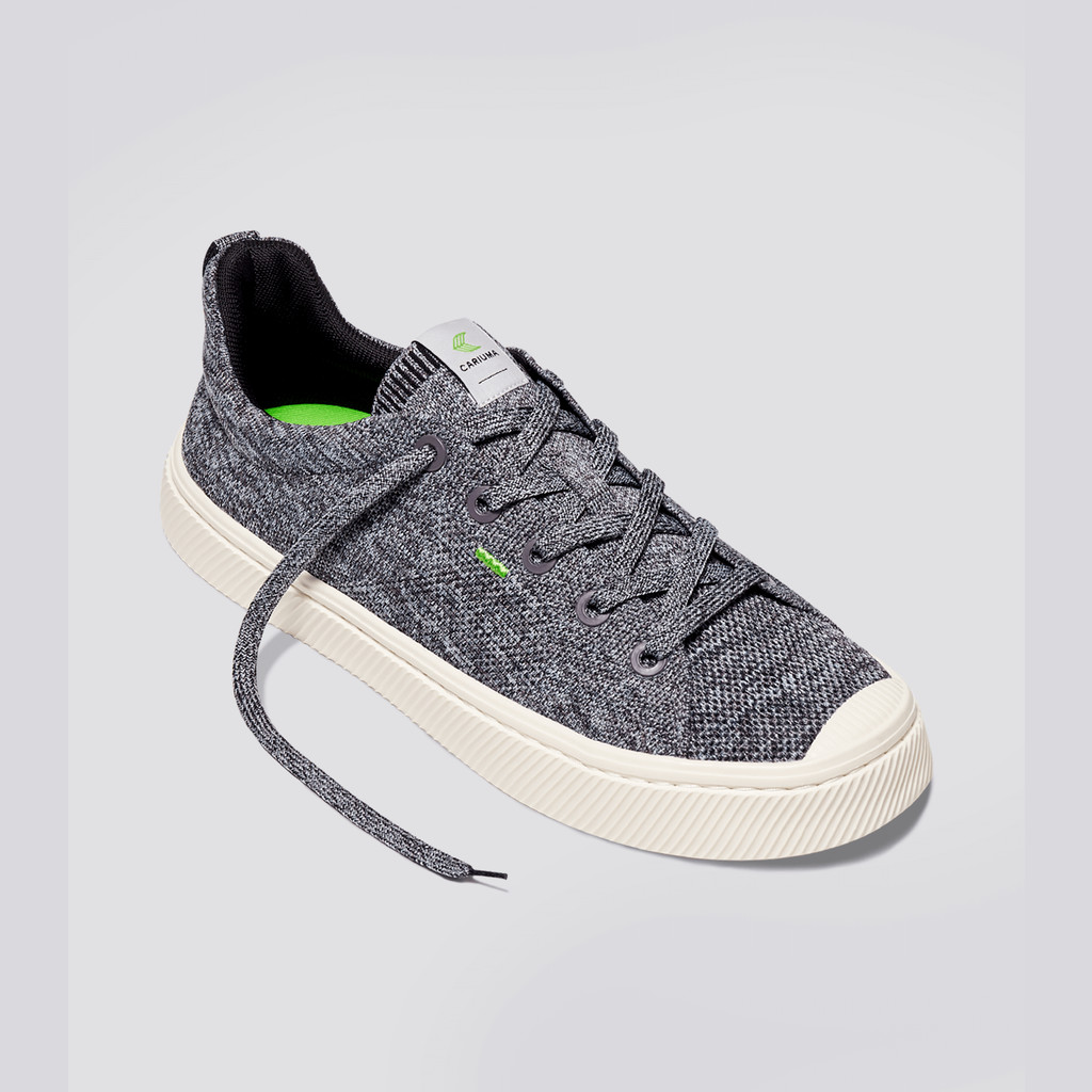 Cariuma Low Top Bamboo Weave Knit Vegan IBI Heren Grijs | KUES79842