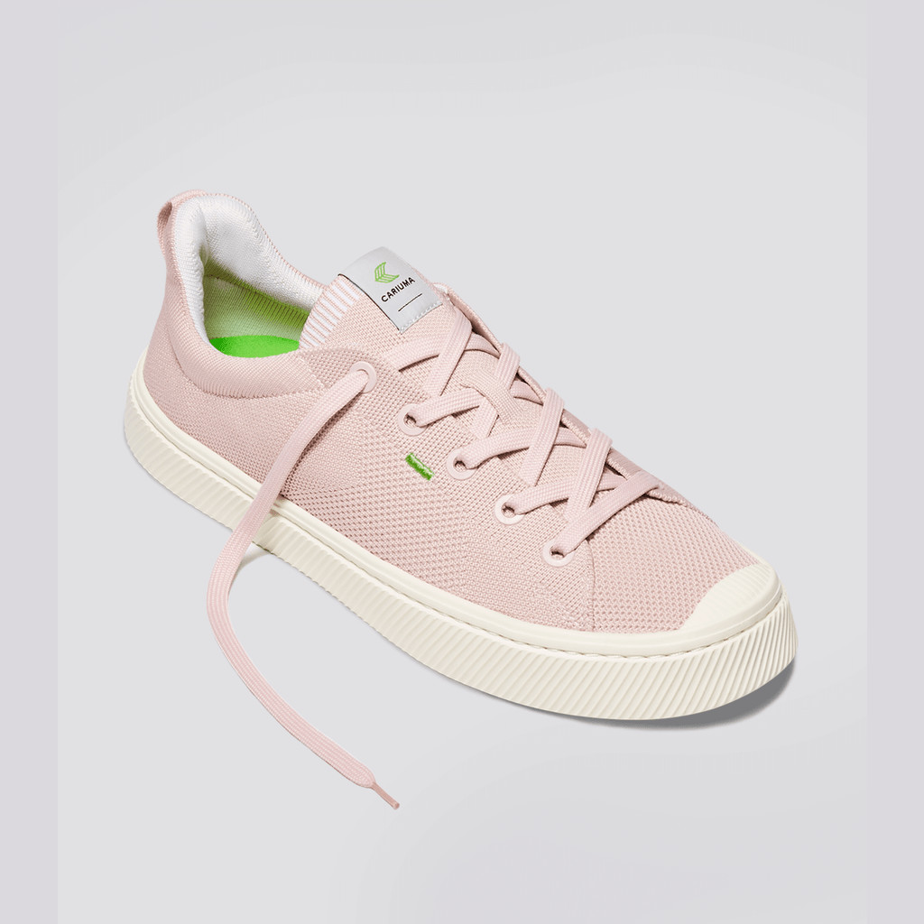 Cariuma Low Top Bamboo Weave Knit Vegan IBI Heren Roze | OGVK16572