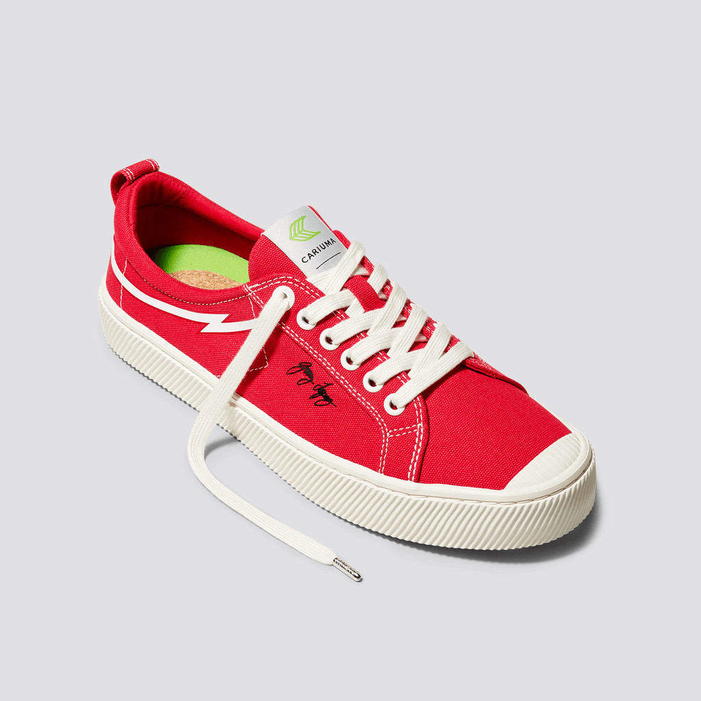 Cariuma Low Top Canvas Veganistische OCA LOW Dames Rood | WIKF53710