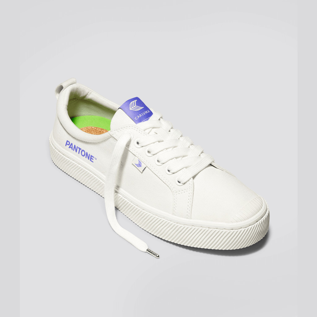 Cariuma Low Top Canvas Veganistische OCA LOW Heren Off-White / Very Peri Canvas | WPMJ86913