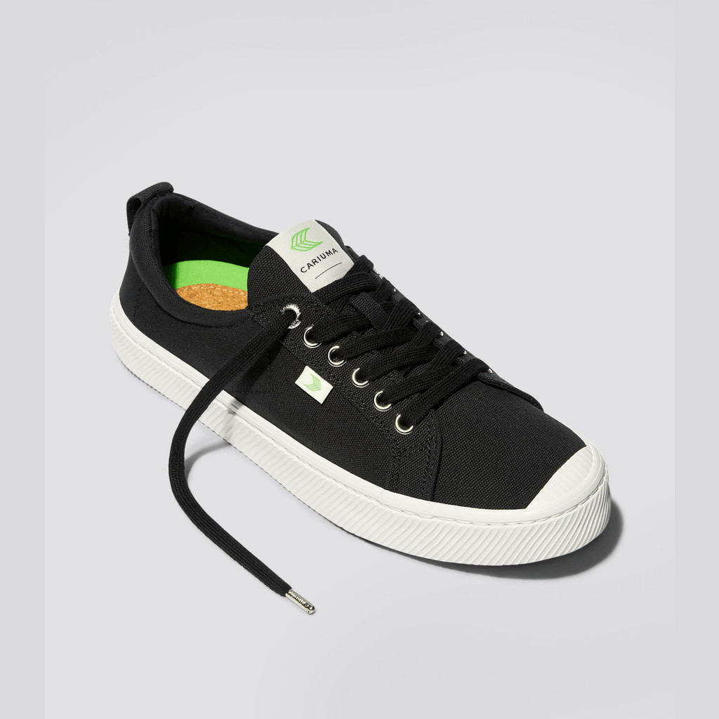 Cariuma Low Top Canvas Veganistische OCA LOW Heren Zwart | XJRT48209