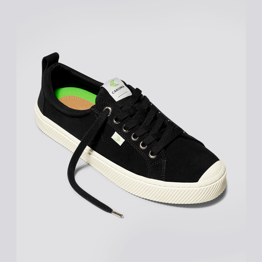 Cariuma Low Top Suede OCA LOW Dames Zwart | ABZH53721