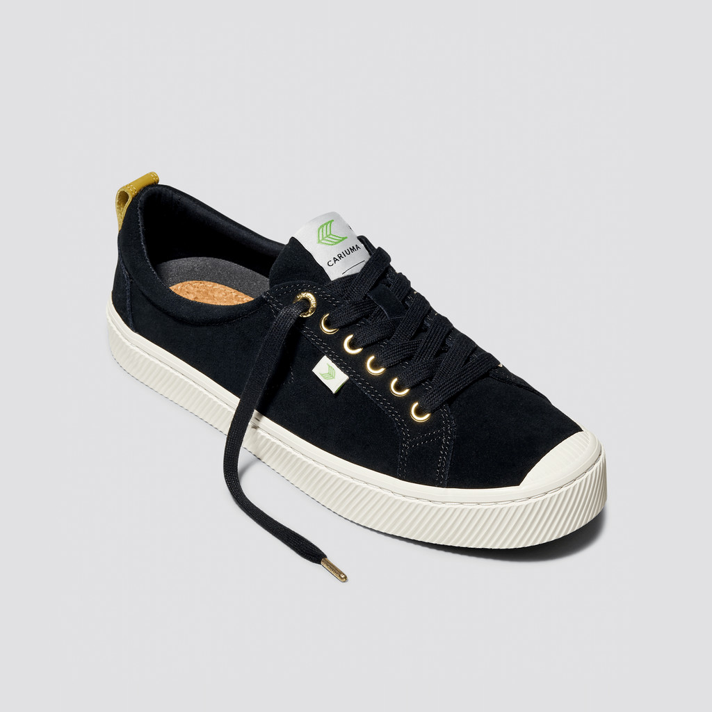 Cariuma Low Top Suede OCA LOW Heren Zwart | PWZT29805